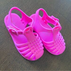 The Children's Place Bright Pink Jelly Woven Sandals